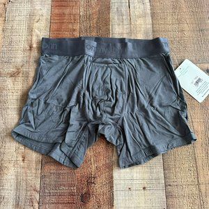 Tommy John mens second skin boxer briefs in turbulence gray -M